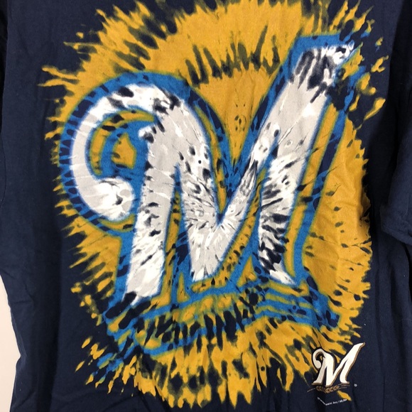 MLB Milwaukee Brewers blue tee size large - Picture 3 of 7